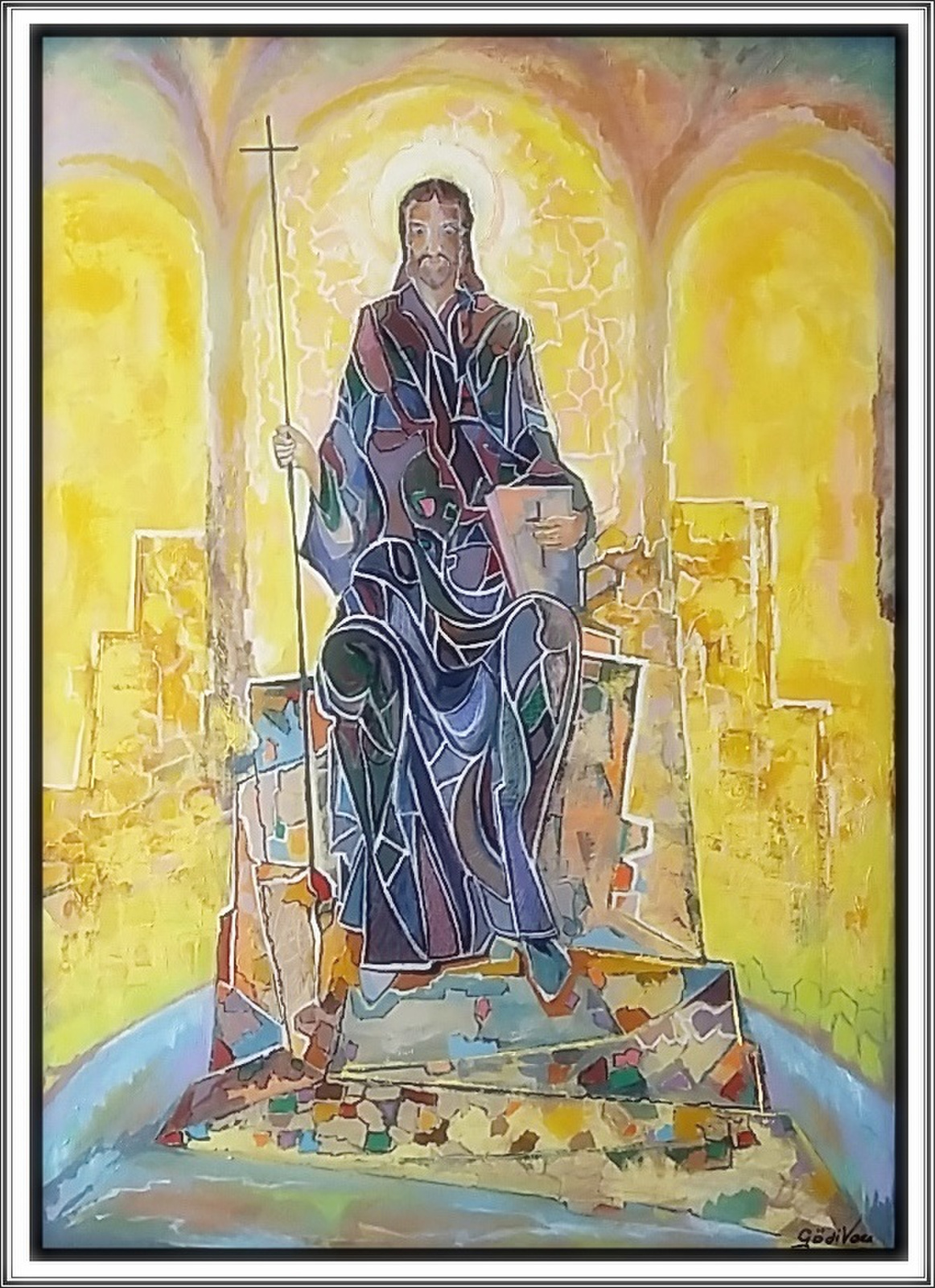 Pantokrátor Krisztus. Olaj-vászon70x50
