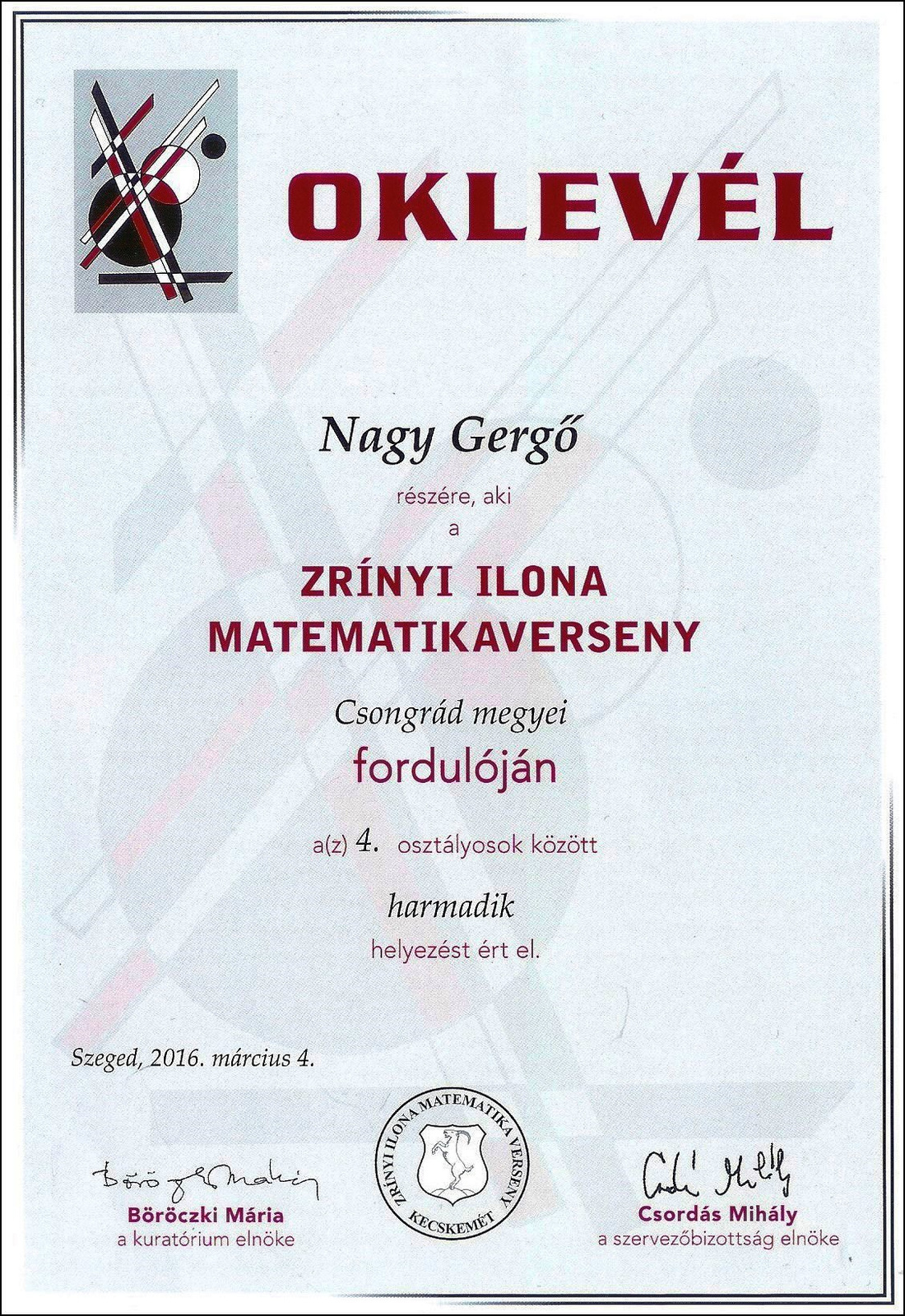 Nagy Gergő1 egyéni