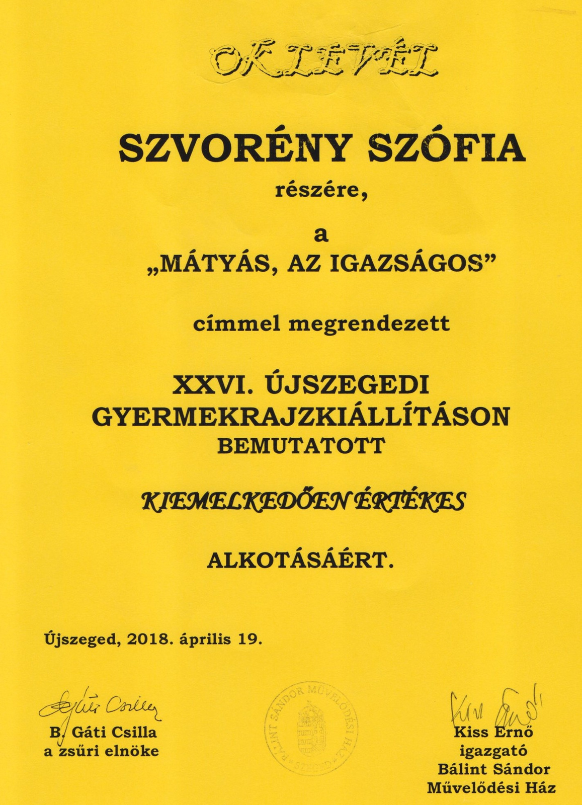 Szvorény Szófia