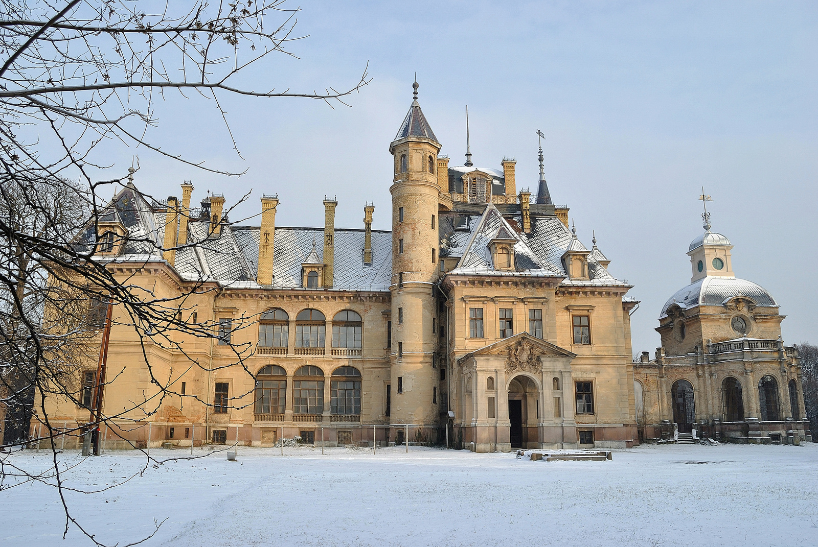 A turai kastély télen