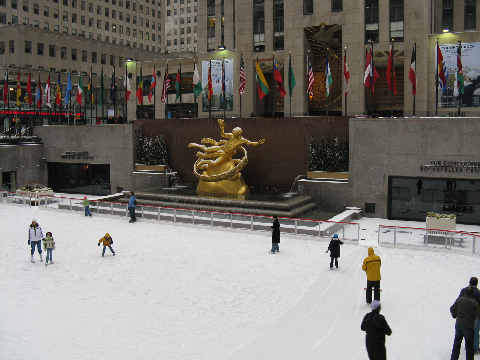 Ice rink at Rockefeller