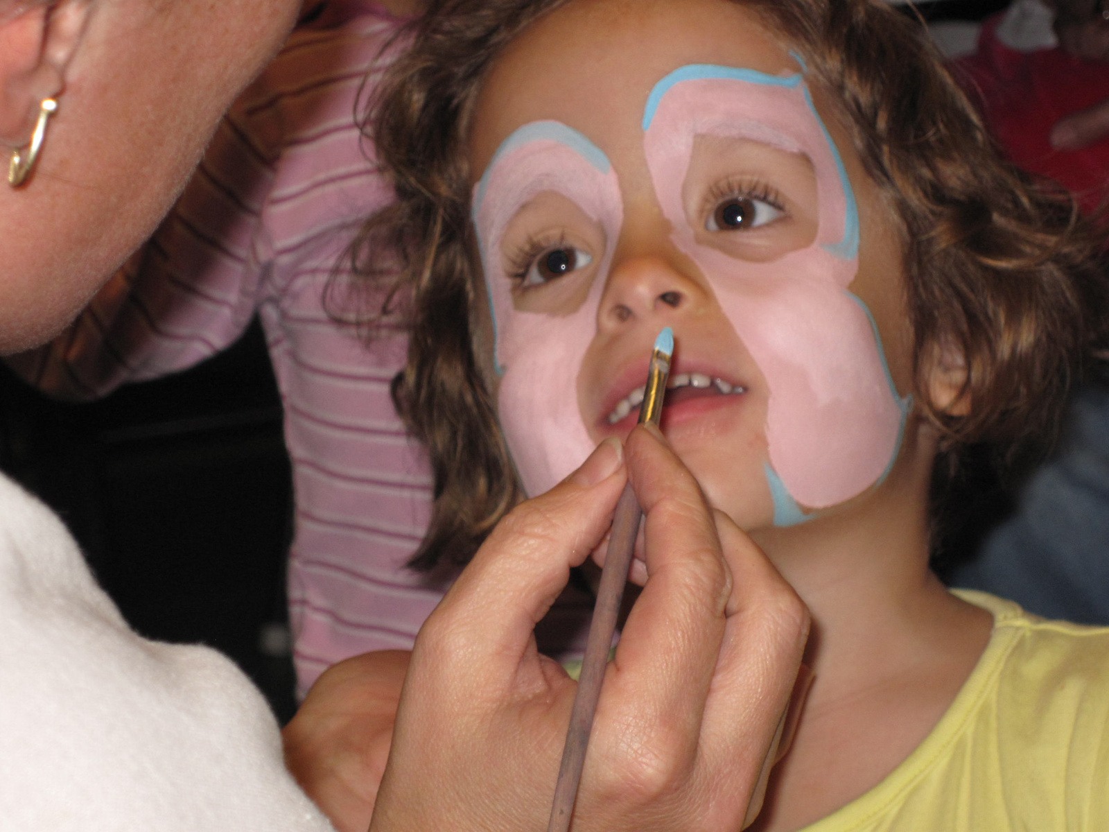 the very first face painting