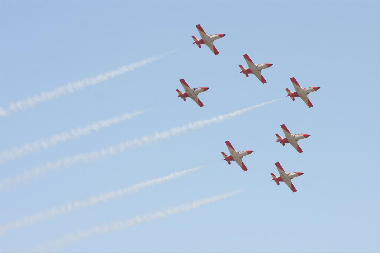 Kecskemét repülőnap 2013 - Patrualla Aguila C-101 Spanyolország