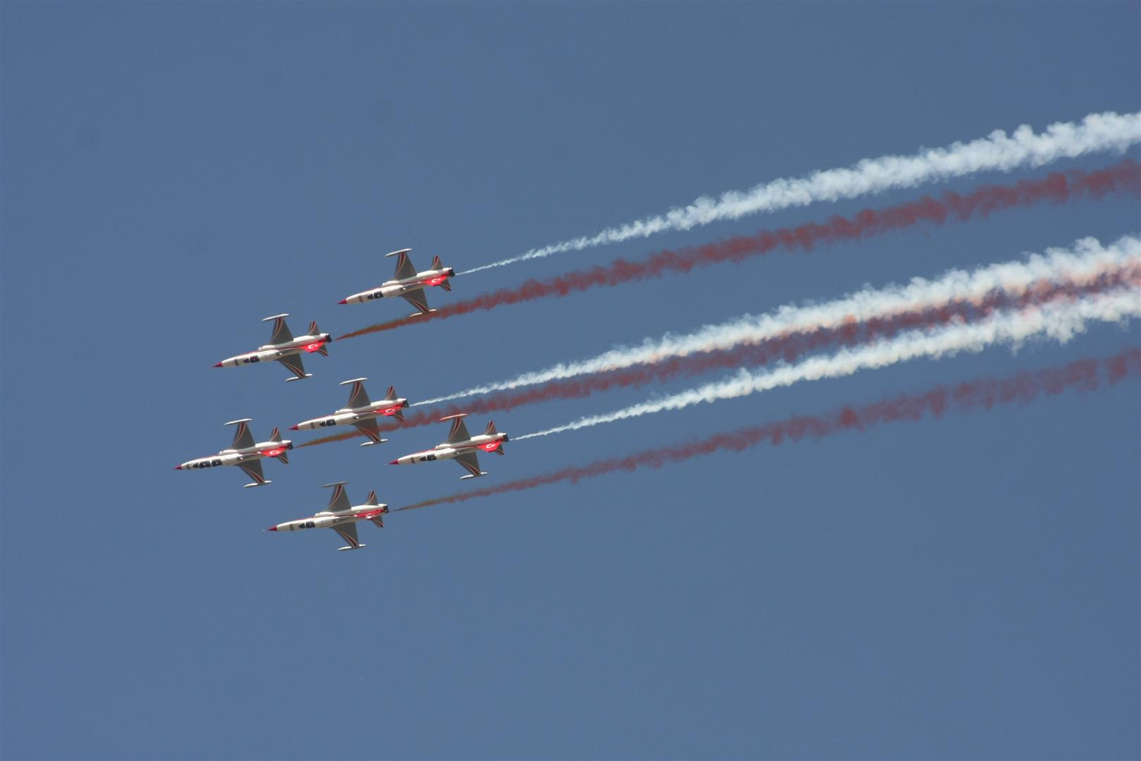 Kecskemét repülőnap 2013 - Török Csillagok NF-5A/B Törökország