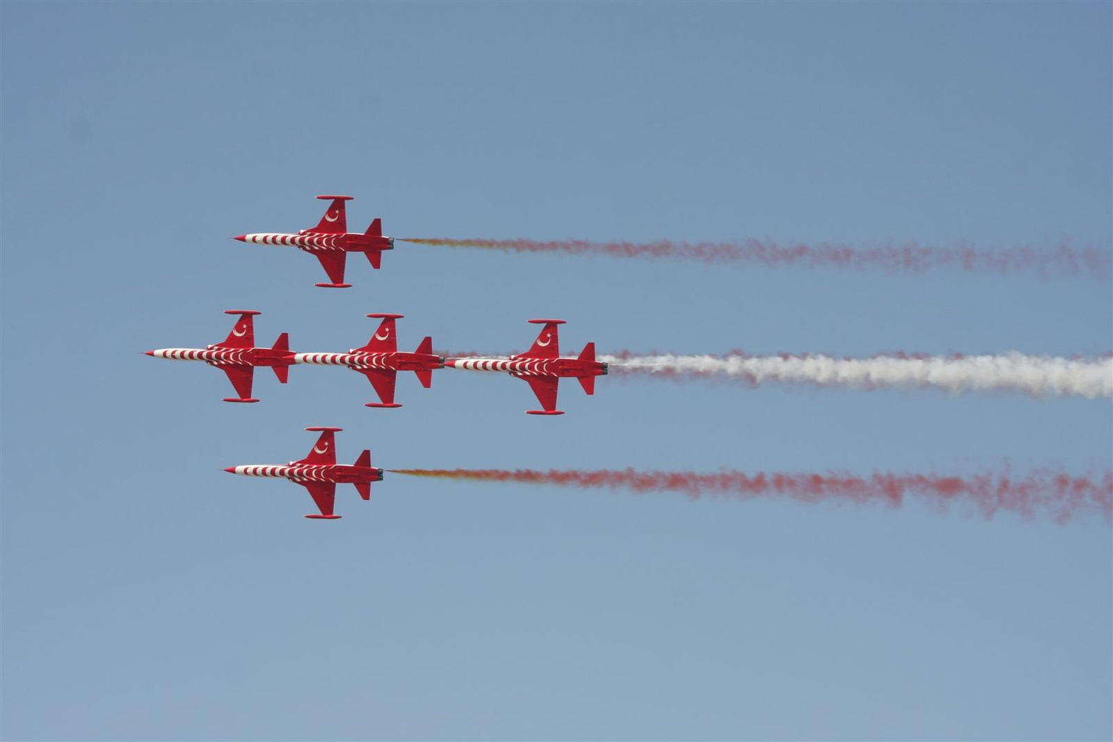 Kecskemét repülőnap 2013 - Török Csillagok NF-5A/B Törökország