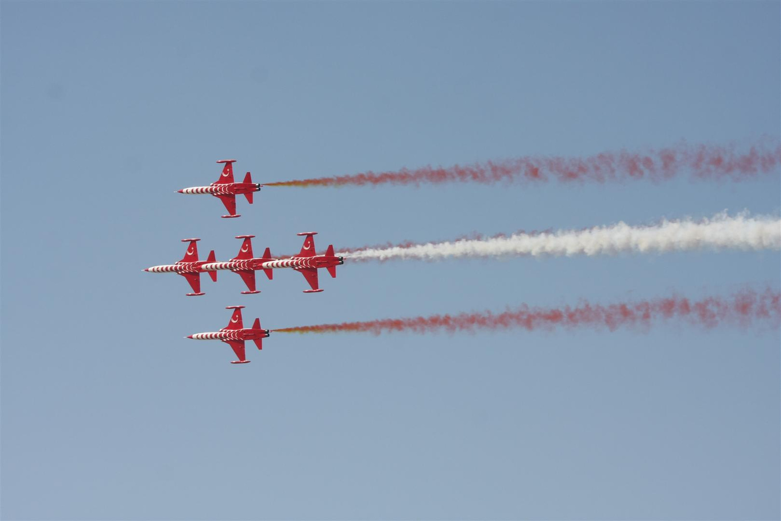 Kecskemét repülőnap 2013 - Török Csillagok NF-5A/B Törökország