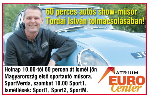 60 perces autós műsor (SportVerda, Bors) Tordai Istvánnal
