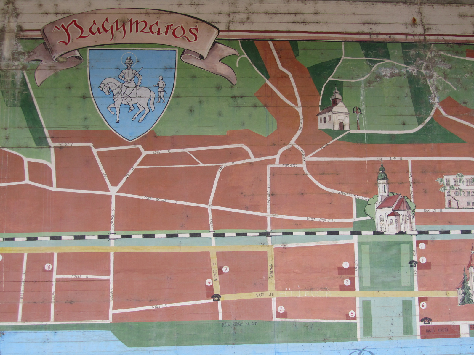 Nagymarosi vasútállomás térképe