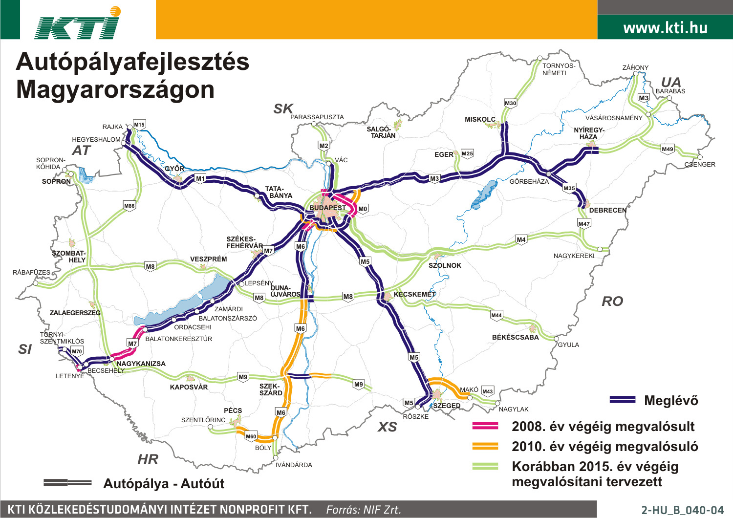 Magyarország Térkép Autópálya