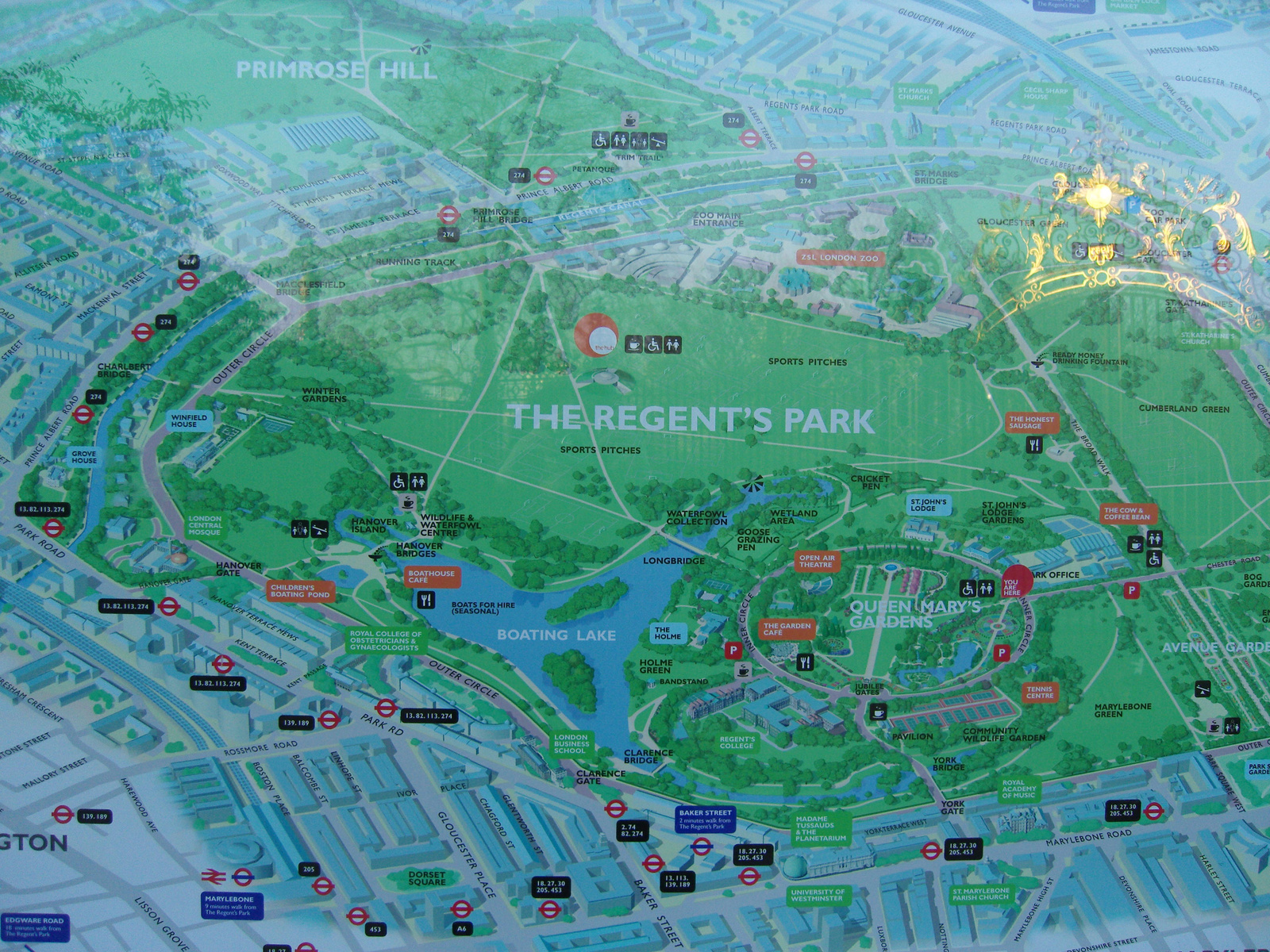 map - Regent's Park