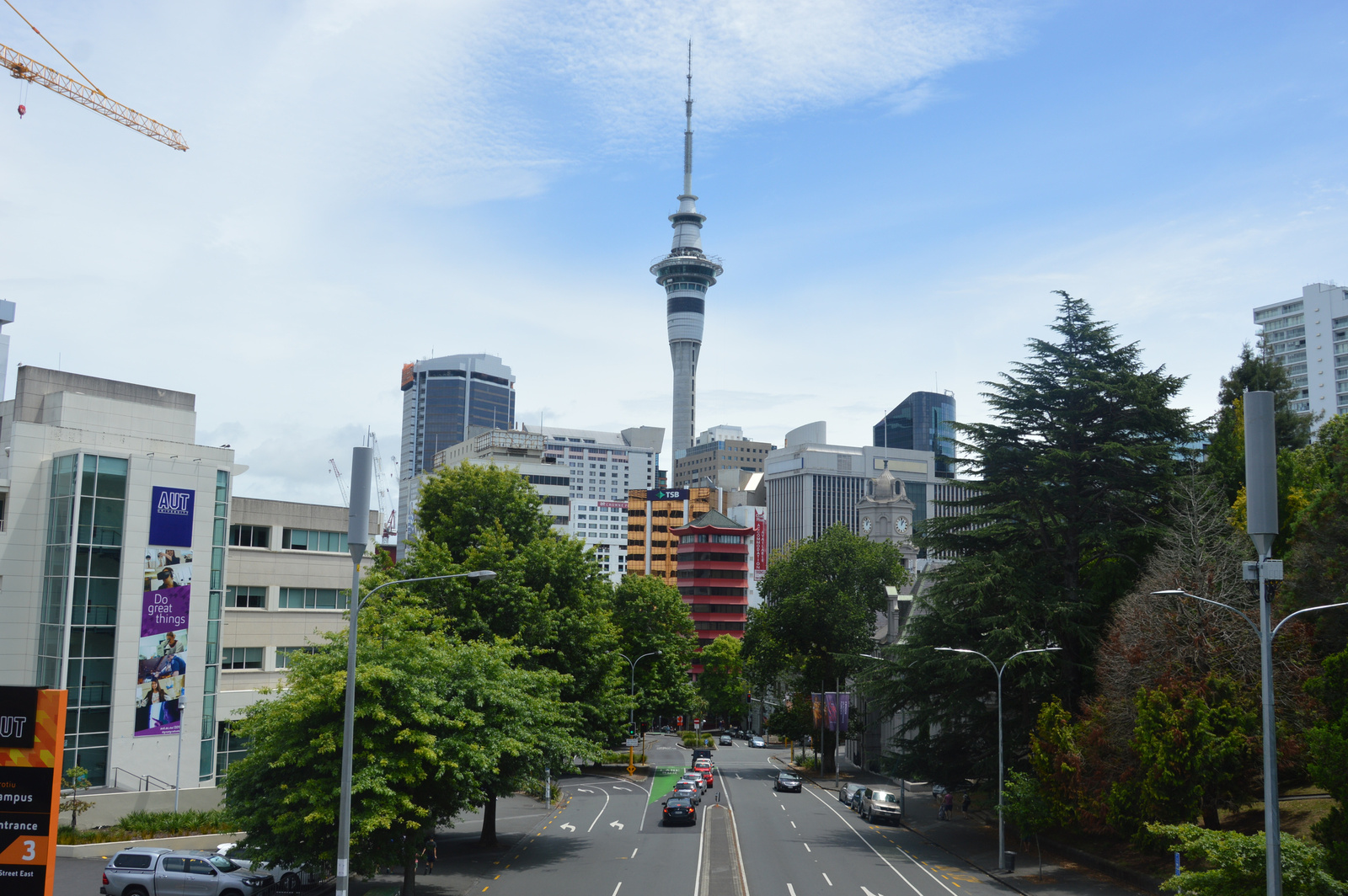 Auckland Kilátás felüljáróról
