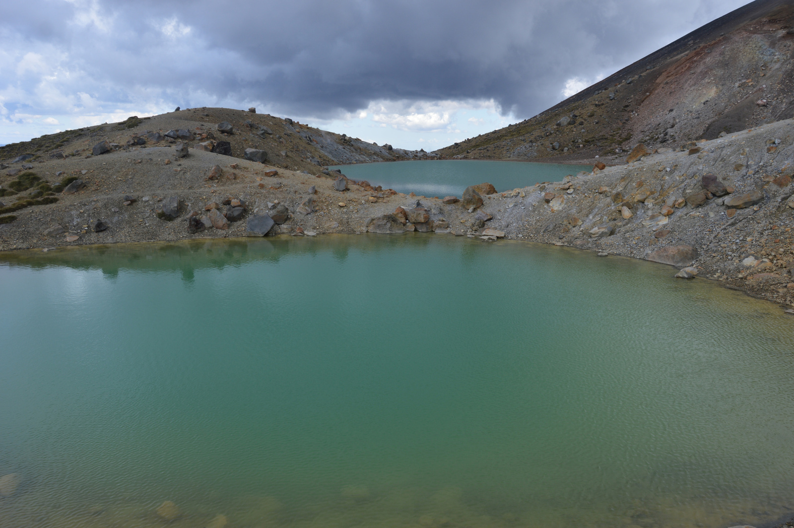 Tongariro Mindkét smaragd tó