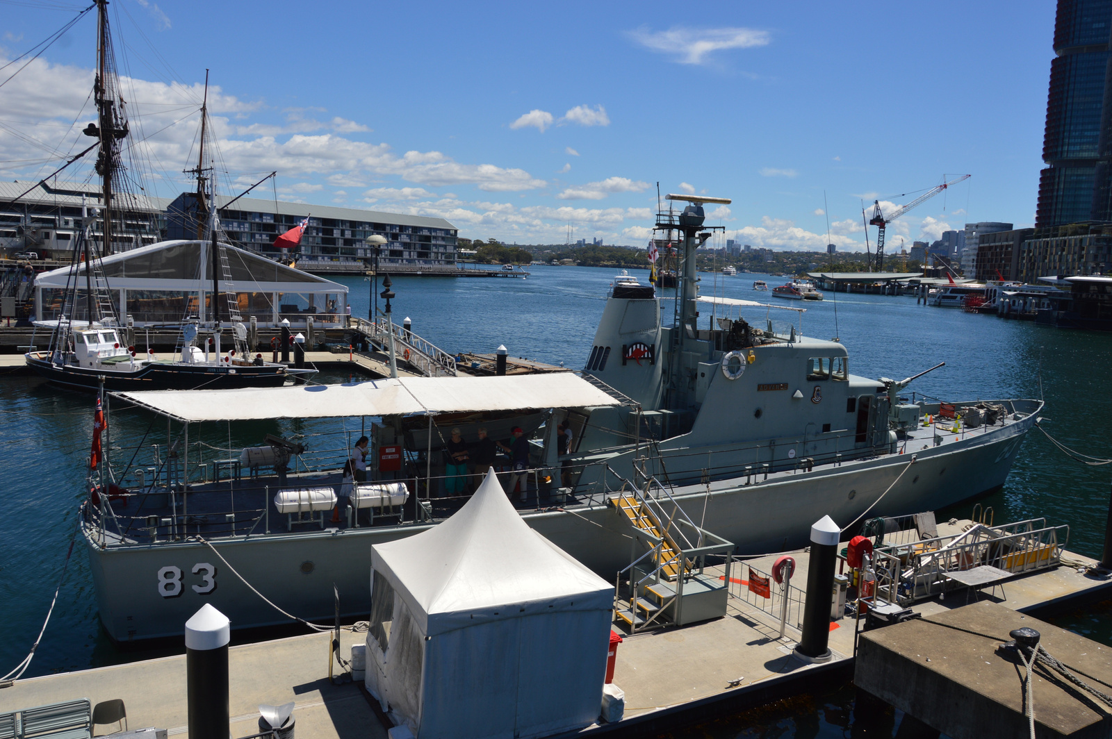 Sydney Darling Harbour HMAS Advance múzeumhajó