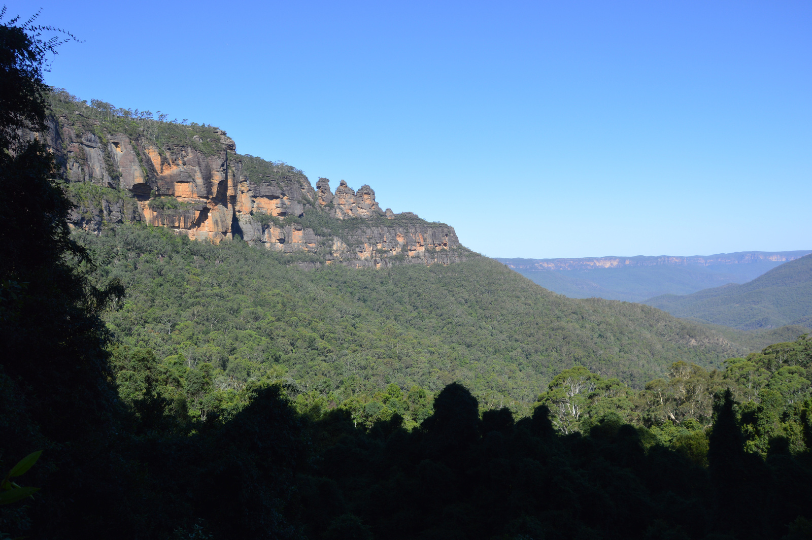 Blue Mountains Kilátás a vasút végállomásától