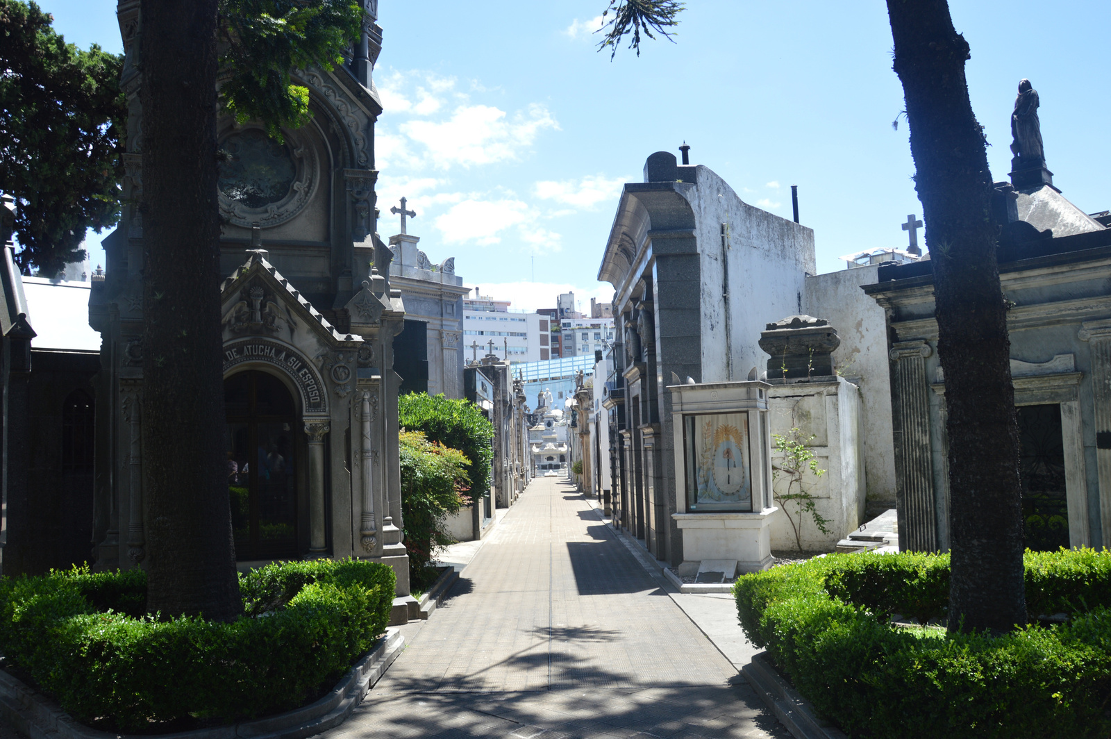 Buenos Aires Recoleta temető részlet