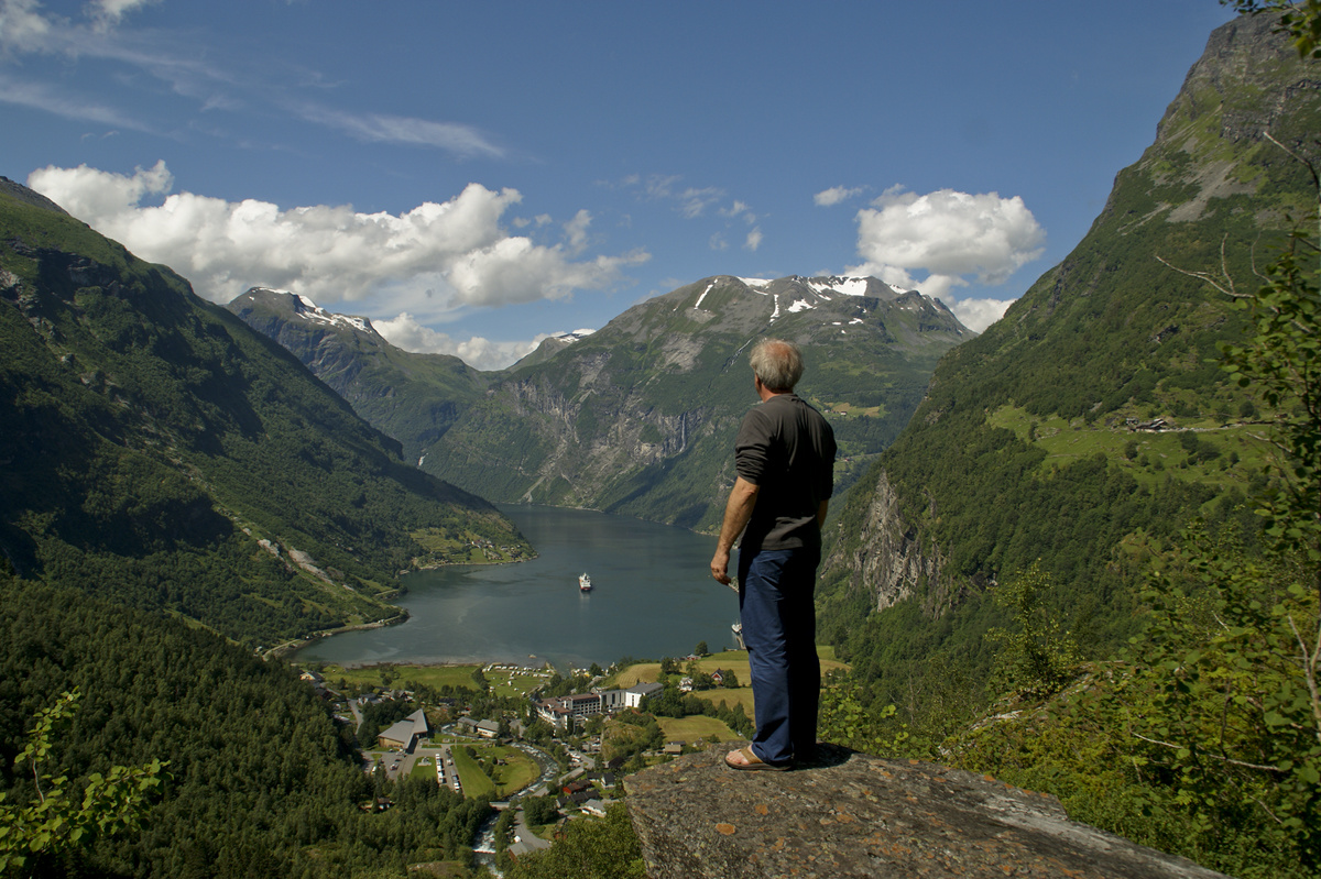 Kilátás Geiranger fjordra