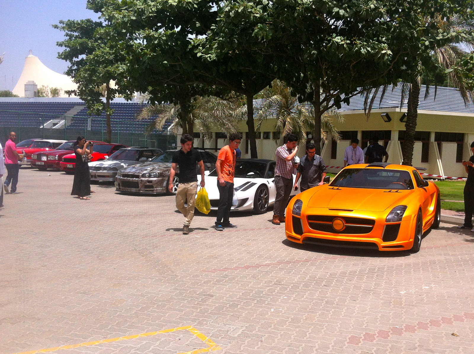 Car show at my college (Mansory Siracusa &amp; SLS AMG FAB Desig