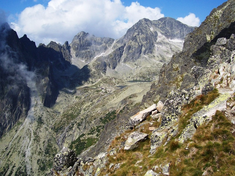 Kilátás a Lomnici nyeregről