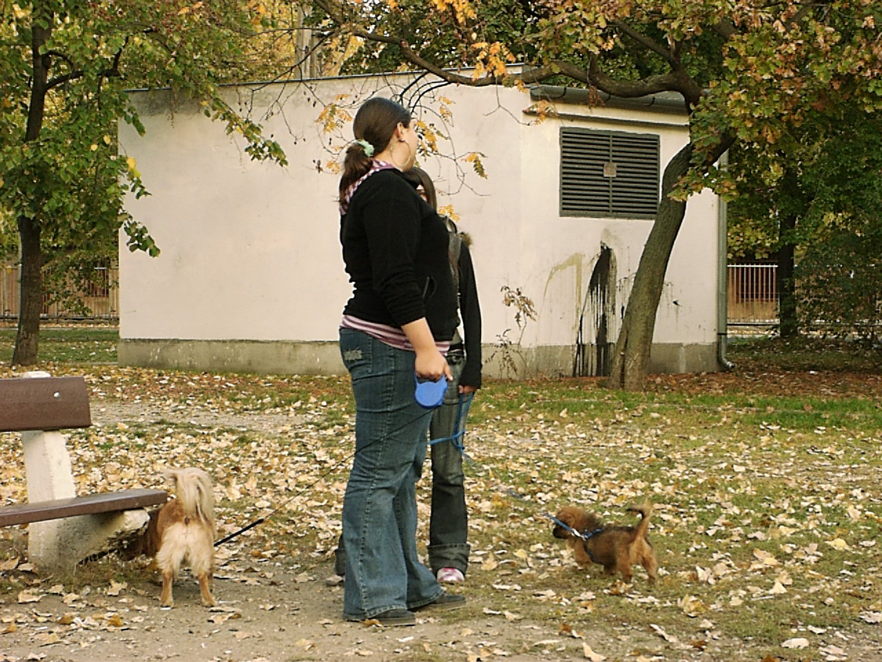 Kutya és gazdája a Béke téren 2007.10.11.24