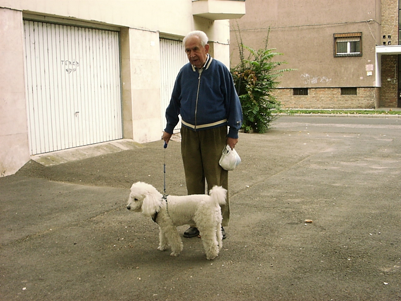 Kutya és gazdája a Béke téren 2007.10.11.14