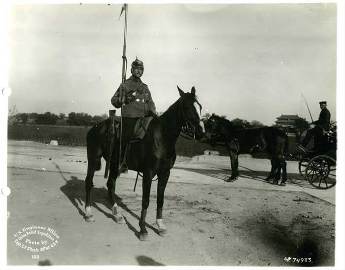 Német lovasság a Tianjin 1900