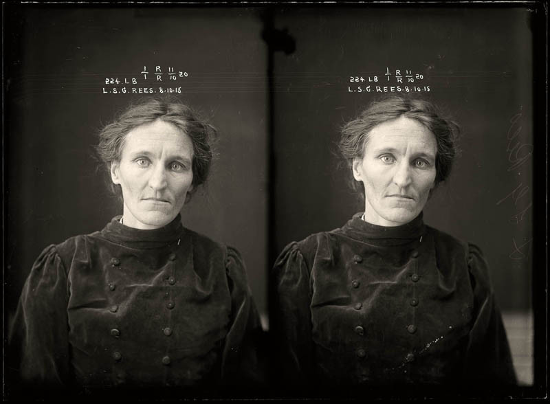 vintage-female-mug-shots-22 18. Leslie Selina Gertrude Rees, 8 O