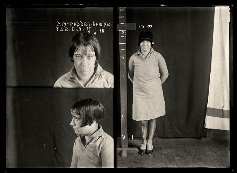 vintage-female-mug-shots-39 28. Pearl McFadden, 31 October 1928