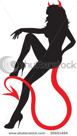 stock-vector-black-silhouette-of-sexy-devil-woman-sitting-on-her