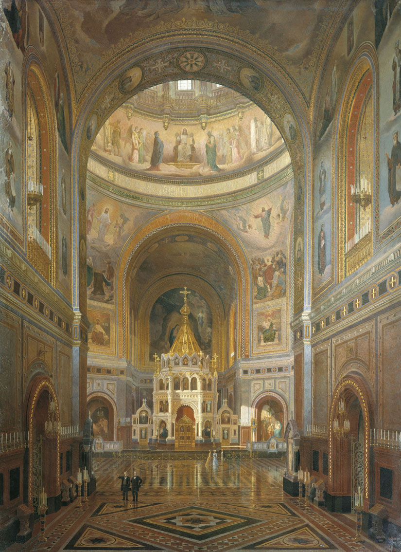 Klages - Interior of Cathedral of Christ Saviour in Moscow