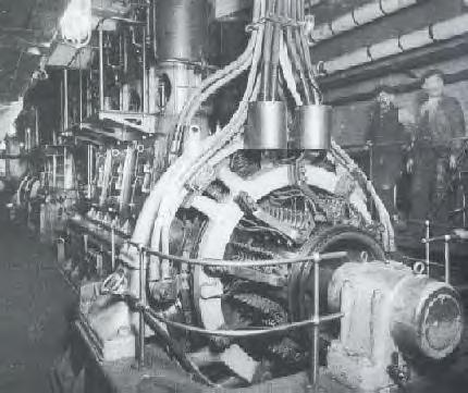 main generator in engine room