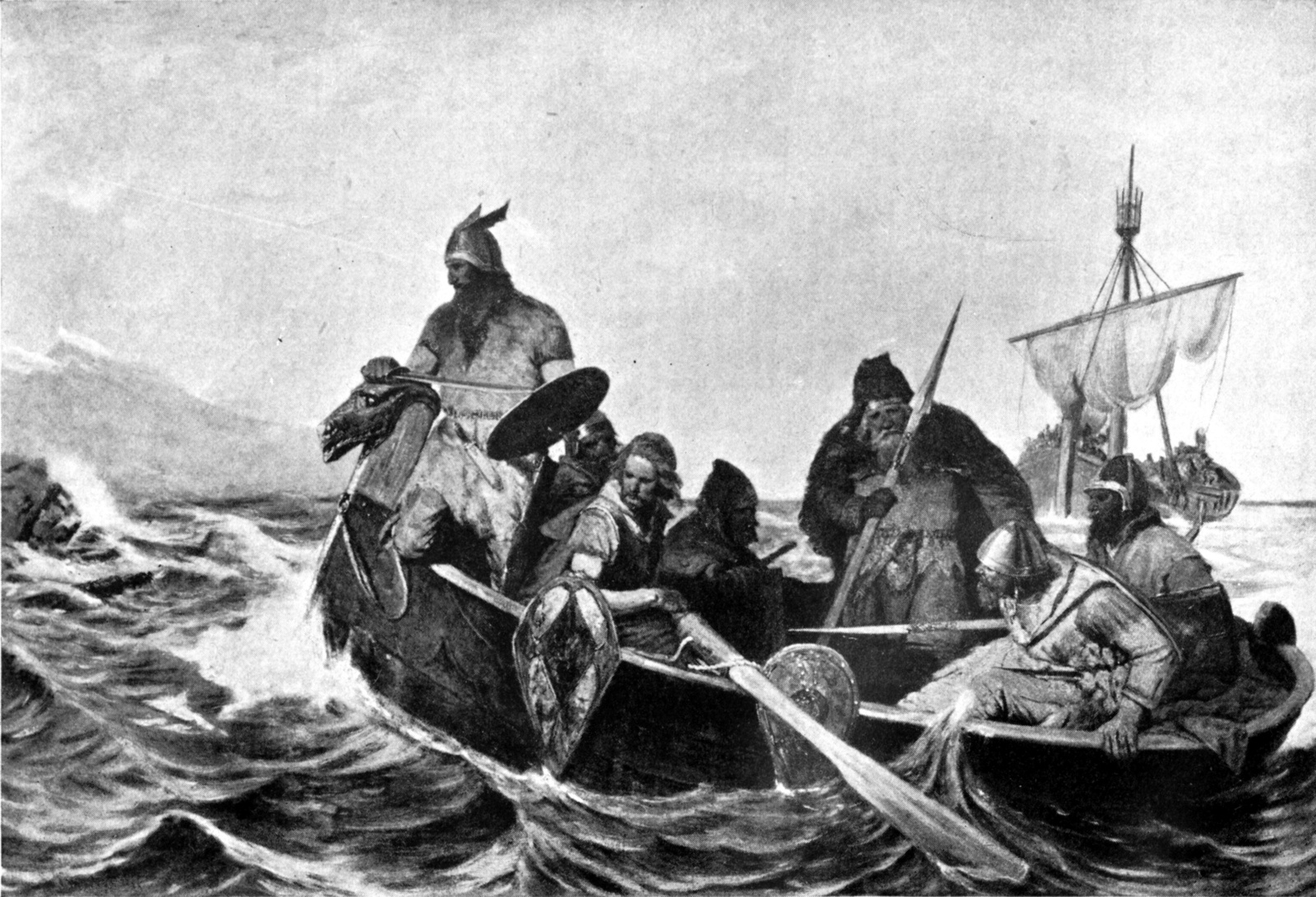 Norsemen Landing in Iceland