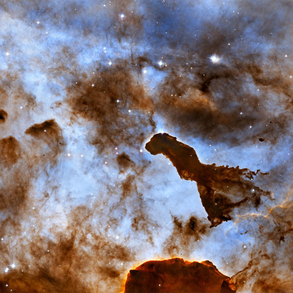 Carina Nebula Is A Cosmic Ice Sculpture