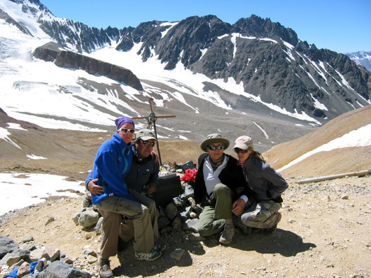 Parrado family in the Andes.