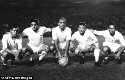 Raymond Kopa, Hector Rial, Di Stefano, Puskas and Gento