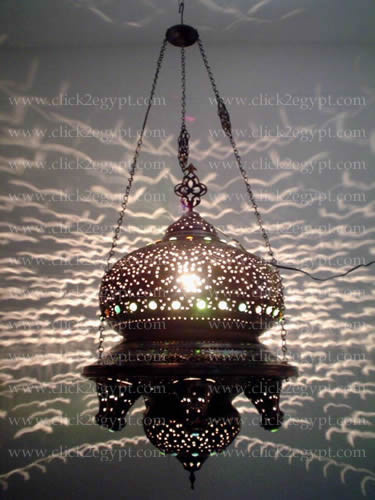 Antique Reproduction Islamic Hanging Lighting Fixture Chandelier