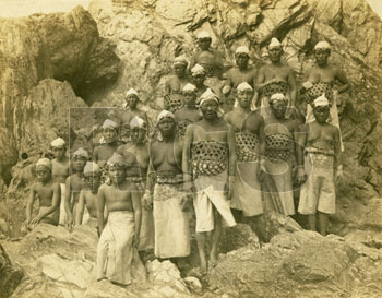 Japanese pearl divers. Artist photographer R.G Smith