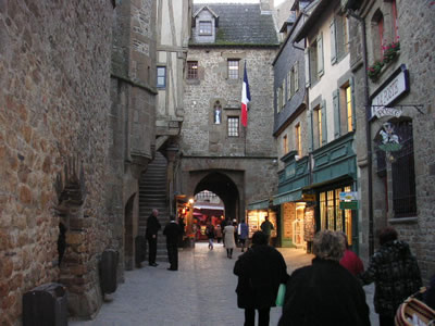 Street in Mont St Michel