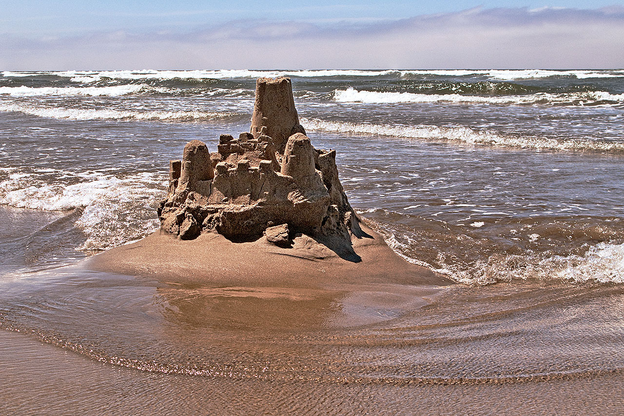 Sand castle, Cannon Beach