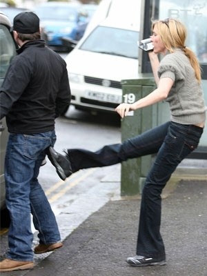 attack heather mills kicks paparazzi