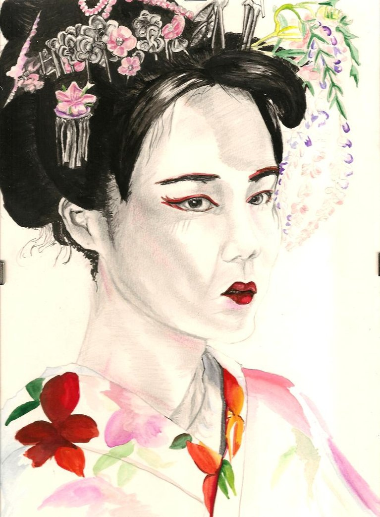 George Cinnery -geisha girl