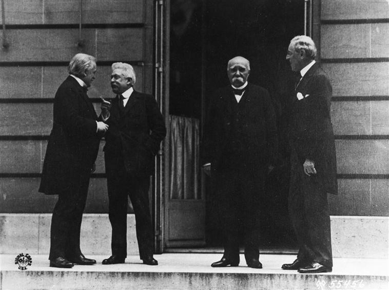 Lloyd George angol, Orlando olasz, Clemenceau francia minisztere