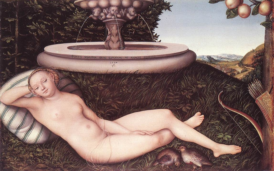 1534 - Lucas Cranach - Nymph at the Fountain
