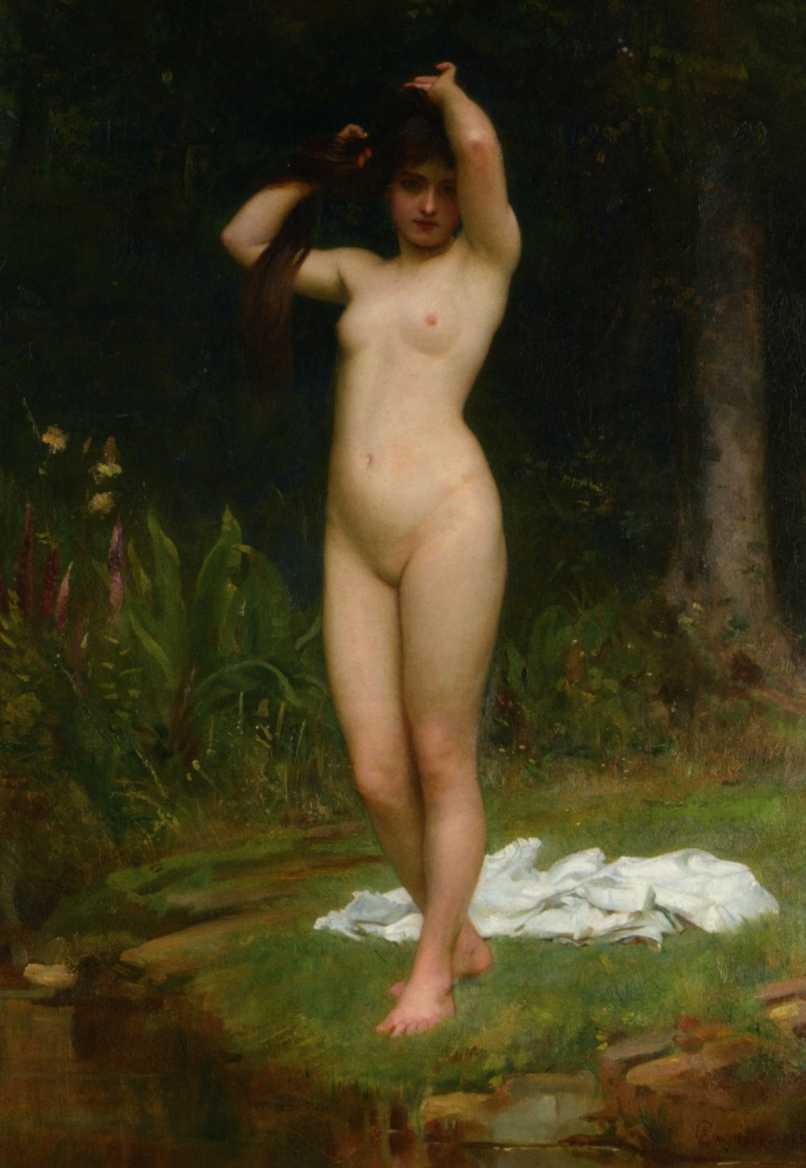 1883 Philip Calderon - A Woodland Nymph