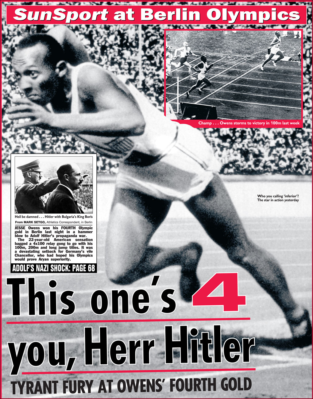 Jesse Owens Berlin Hitler