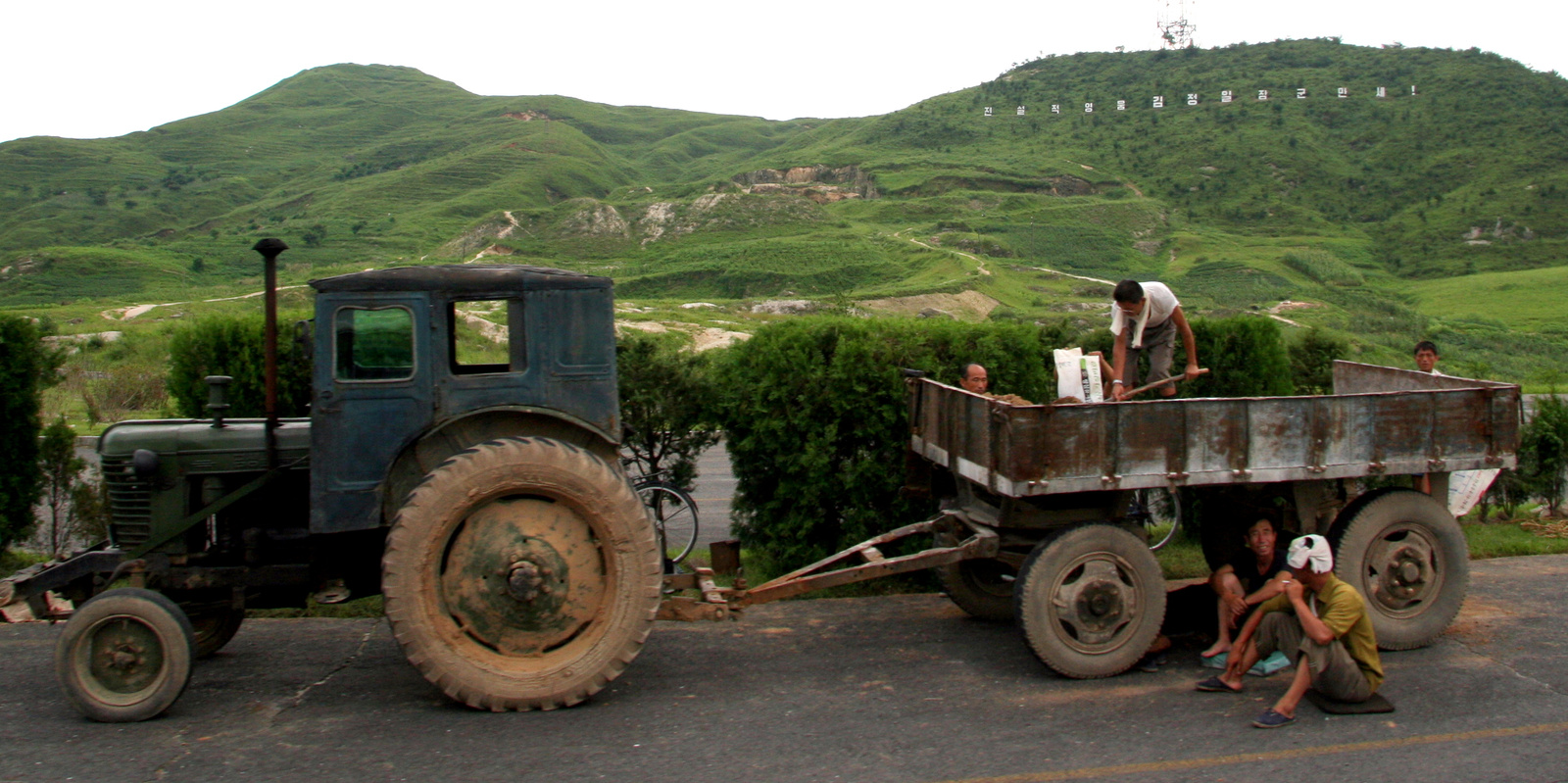 North Korea tractor