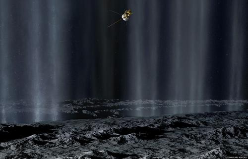 cassini over enceladus