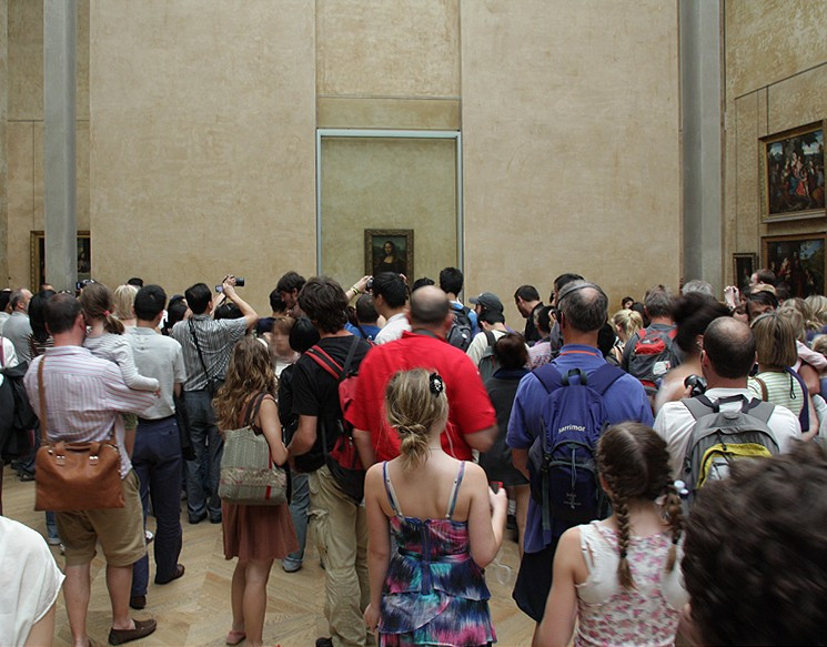 Mona-lisa in the Louvre