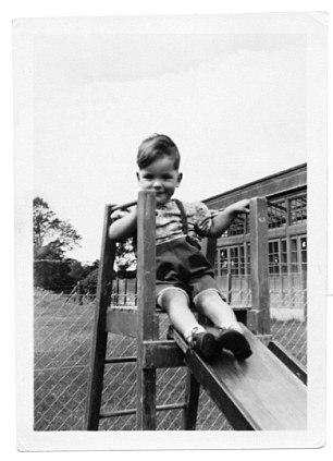 And playing on a slide in Sean Ross Abbey, shortly before he was