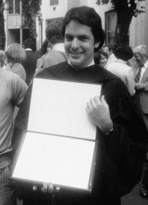 Michael at his graduation in 1977