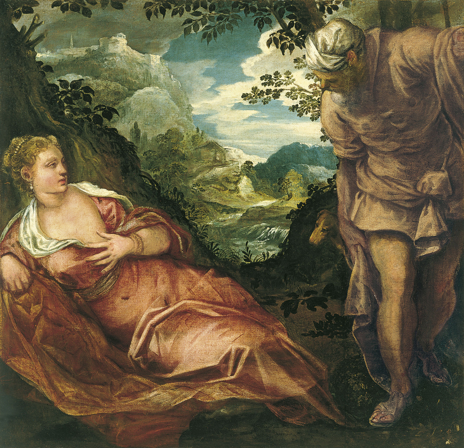 Tintoretto, Jacopo - Giuda e Tamar - c. 1555 - 1559